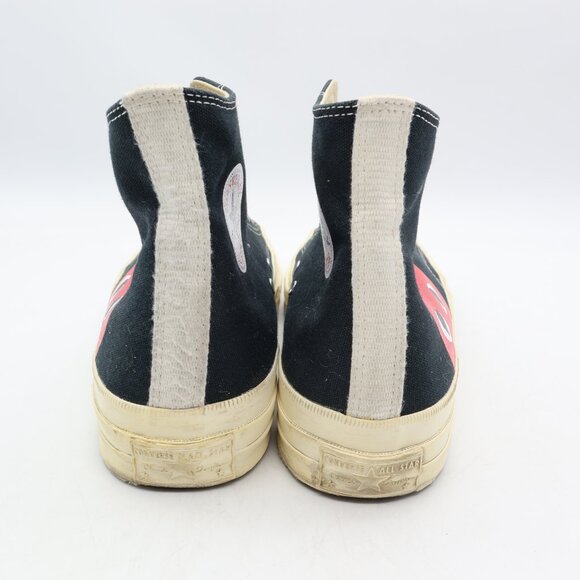 Converse All Star 70 Hi Play Comme des Garcon Men's 10 Women's 12 Black Sneakers - Picture 5 of 9